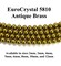 Antique Brass EuroCrystal 5810 Round Pearls - 2mm, 3mm, 4mm, 5mm, 6mm, 8mm, 10mm, and 12mm - Strands - Made in Austria
